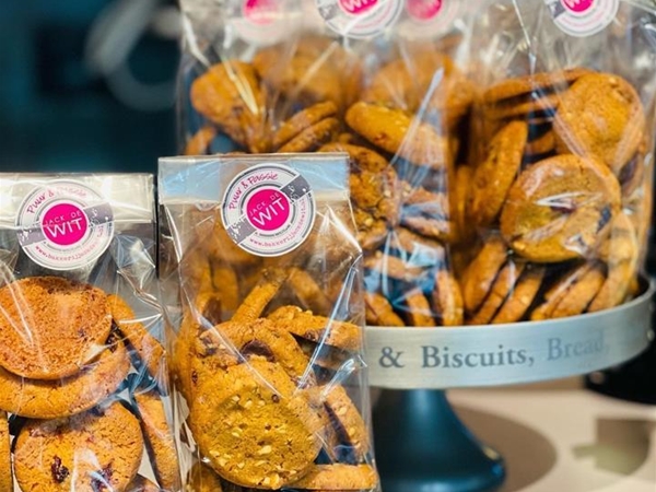 Cranberry of hazelnoot koekjes chocolade